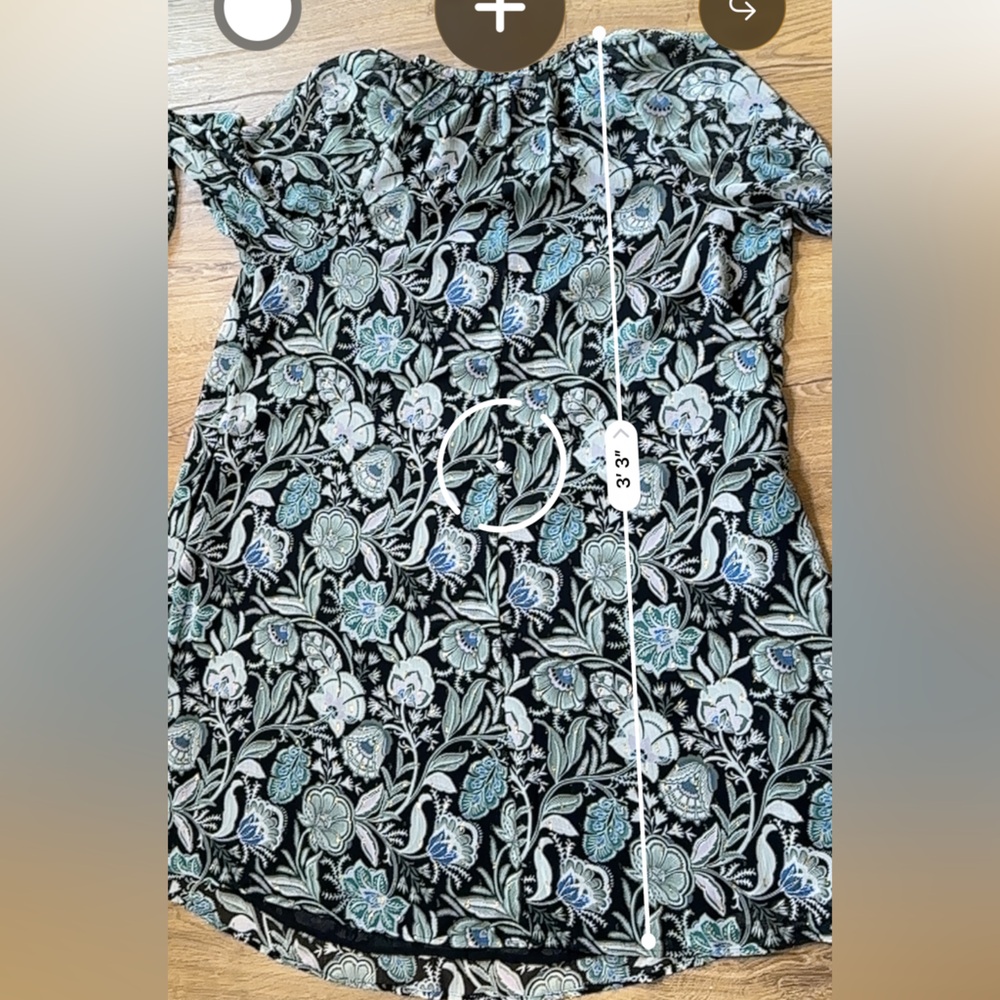 Lane Bryant Black Floral Midi Dress Size 18 - Picture 10 of 11